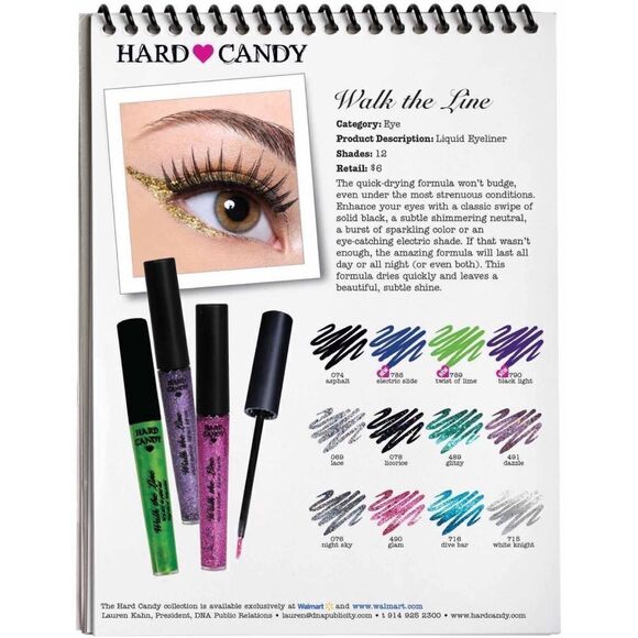 3/$10Sale Item! Hard Candy Walk the Line EyeLiner 0.14floz #976 Magenta Madness - Picture 2 of 11